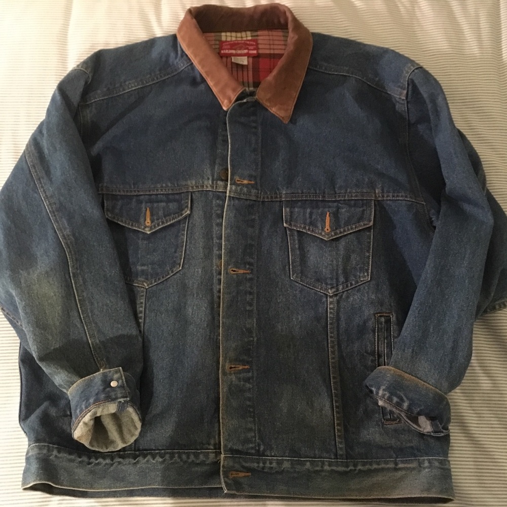 Marlboro denim jacket size XL